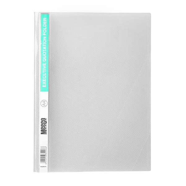 Meeco A4 Executive Quotation Folder - Clear