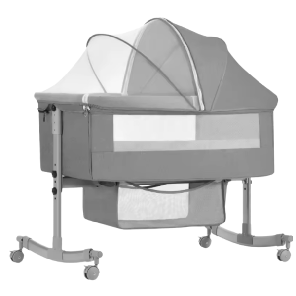 Baby Bedside Bassinet Crib with Mosquito Net - Portable Infant Sleeper