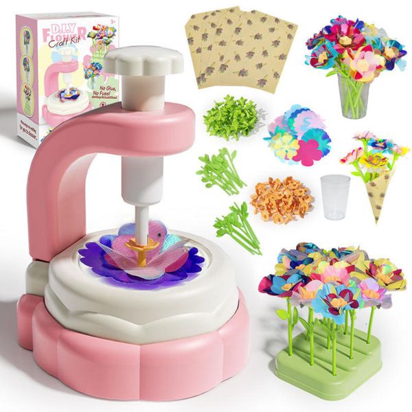 Preschool Educational DIY Craft Flower Making Kit Girls Boys Perfect Gift