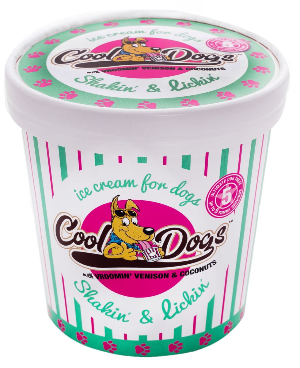 Cool Dogs Dry Mix Ice Cream Vroomin' Venison & Coconuts 500ml Shop