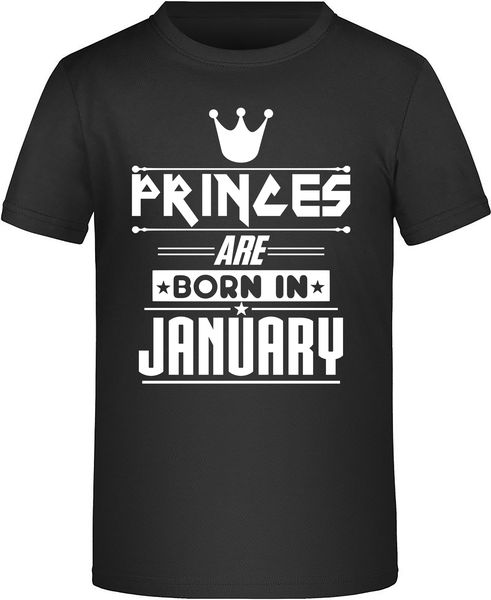Princes Are Born In January Birthday Tshirt
