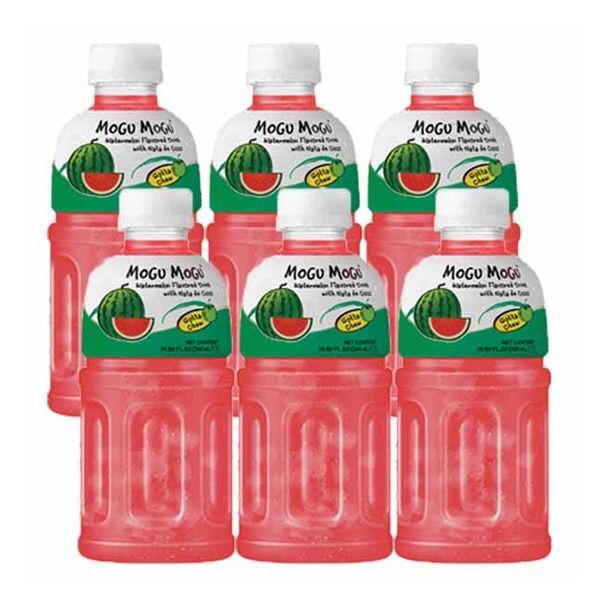 Mogu Mogu Juice Drink 320ml - 6 Pack - Watermelon
