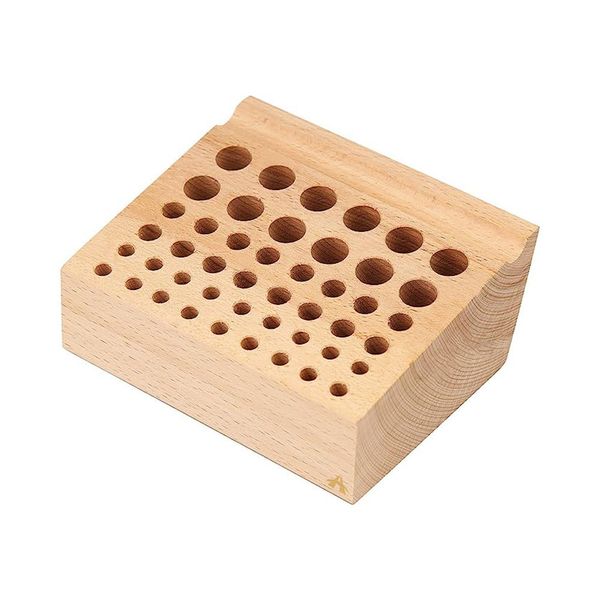 46 Leather Holder Wooden Leather Punch Craft Tool Rack Stand Tool Organizer