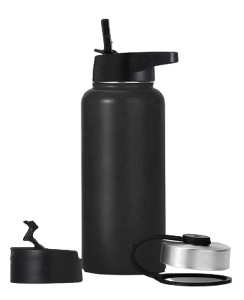 Stainless Steel - Double Walled, Leak Proof, Insulated Water Bottle - 1L