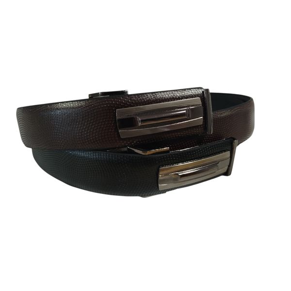 Men Casual Belts with Ratchet Buckle - Set of 2