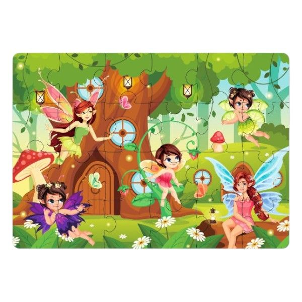 1 Pack - Enchanting Fairy Fantasy Jigsaw Puzzle - Multicolour