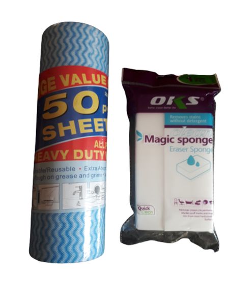 Magic Sponge / All Purpose Wipes Combo