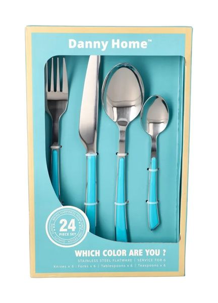 Silver Stainless Steel Cutlery Set 16cm - 24 Piece