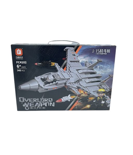 Forange Blocks J-15 Fighter Jet Building Set - 345 Pieces