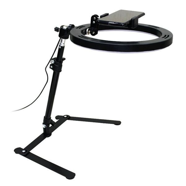 We Love Gadgets Mobile Overhead Photography Setup with Ring Light