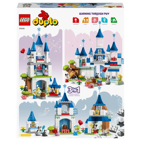 LEGO DUPLO Disney 3in1 Magic Castle 10998 Building Toy Set 160 Pieces