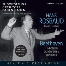 Hans Rosbaud Conducts Beethoven: Sinfonien/Ouvertüren/Konzerte (CD / Box Set)