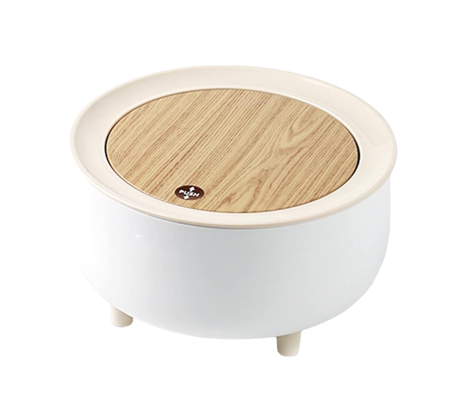 BEST TRADER -Desktop Waste Bin Pop-Up Lid Countertop Vanity Bin - BT