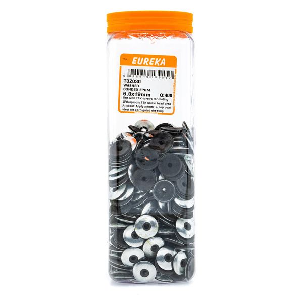 EUREKA Bonded Washer EPDM 6 x 19mm Q:400 T3Z030