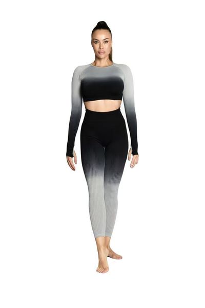 Women's Fitness Ombre Yoga 2 Piece Outfit