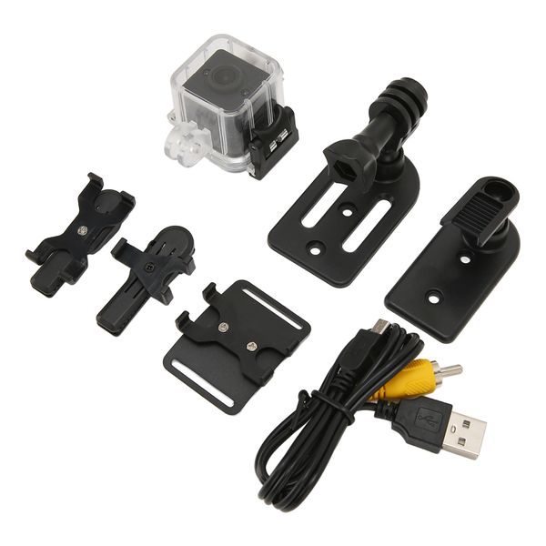 Action Camera 1080P 12MP Waterproof 155 Degree Night Vision Lens Sports DV