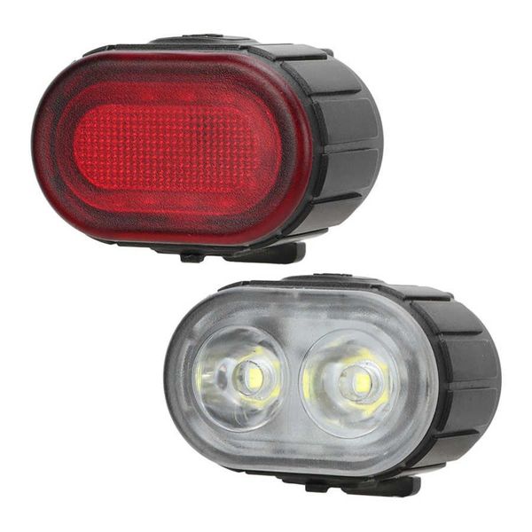 USB Rechargeable Bike Light Set - Front &amp; Rear LED - 4 Modes