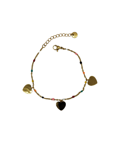 Fabulae Gold Heart Bracelets - Carrie