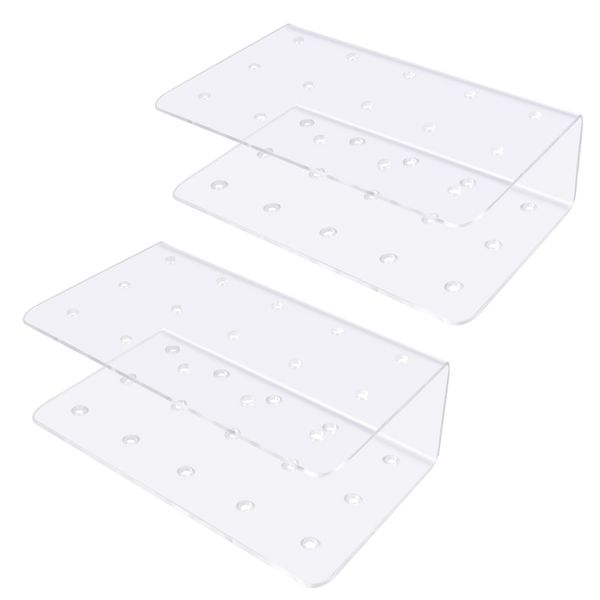 2 Pcs Of 15-Hole Acrylic Transparent Lollipop Display Stand