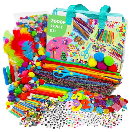 2000pcs Arts and Crafts Supplies Kids Craft Tools DIY School Supplies Kit