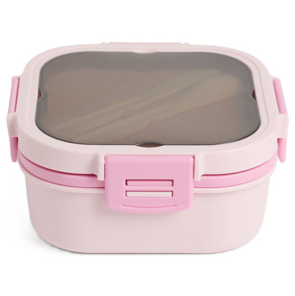 Kitro Home Pink Plastic Lunch Box