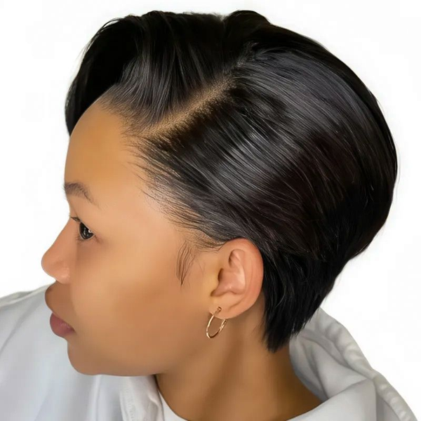 13x4 HD Lace Front Pixie Cut Glueless Wig Brazilian Hair Bresilienne