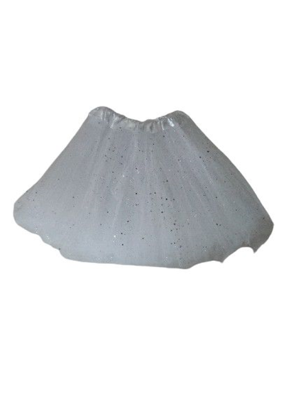 Girls Tutu - White Sparkle