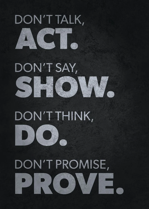 Motivational Canvas Wall Art - Act Show Do Prove Artwork | Shop Today ...