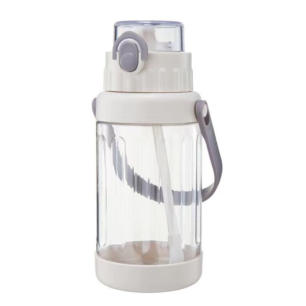 2000ML Large Capacity Fitness Bottle with Straw BPA Free Water Bottle