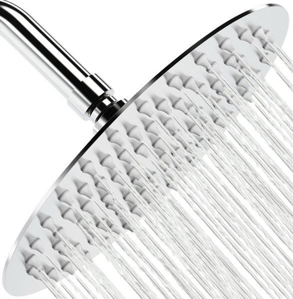 Olive Tree-Mirror finish Slimline Stainless Steel Round Showerhead 8 inch