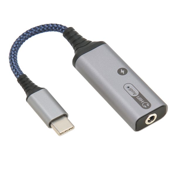 2 in 1 Type C to Aux Audio Jack and PD 60W Fast Charging Splitter Cable