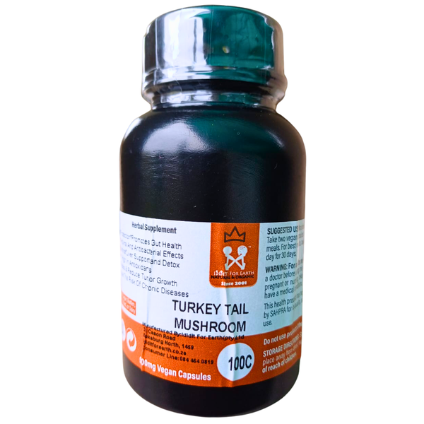 Organic Turkey Tail Mushrooms (500mg Vegan Capsules)