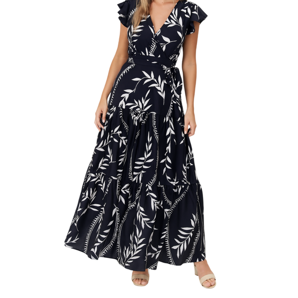 Missy Missi Ladies Dress Floral Belted