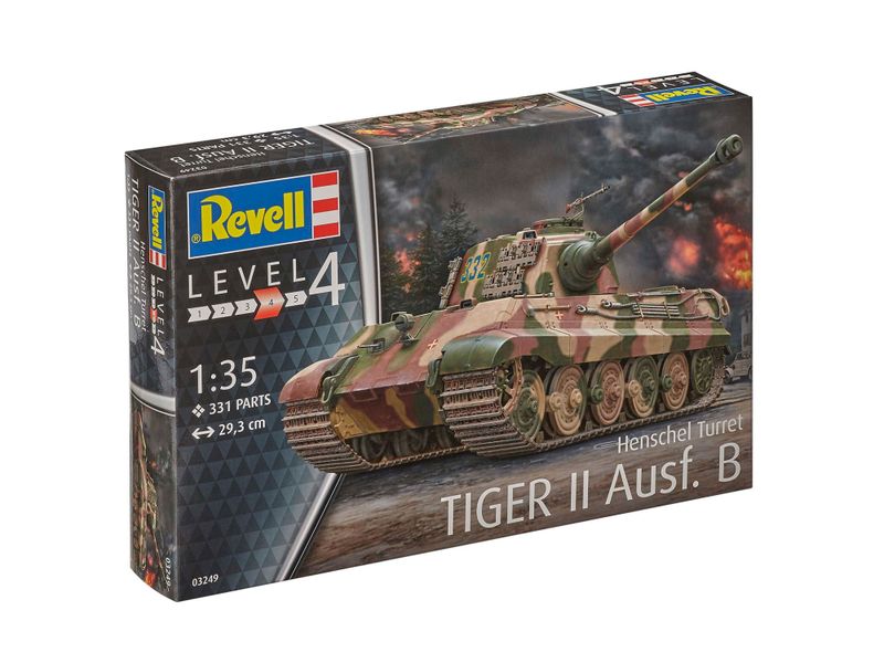 Revell 1/35 Tiger II Ausf.B Tank Plastic Model Kit - Henschel Turret