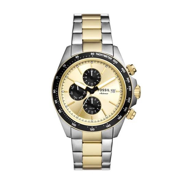Fossil Autocross Multifunction Two-Tone Stainless Steel Watch