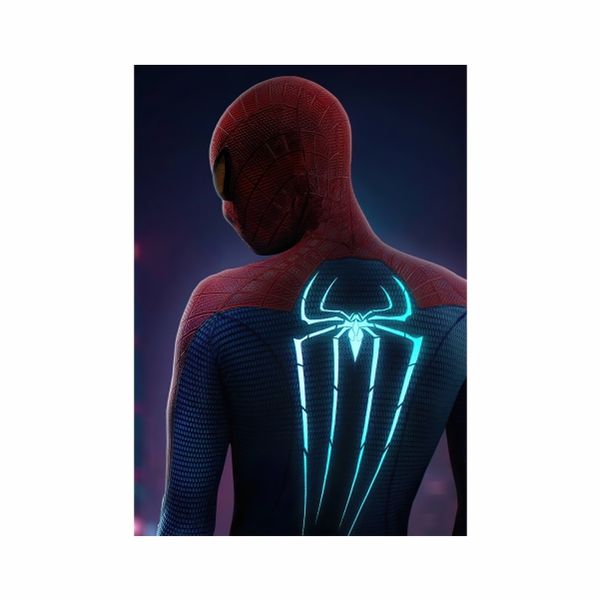 Glowing Blue Spidey - A1 Poster