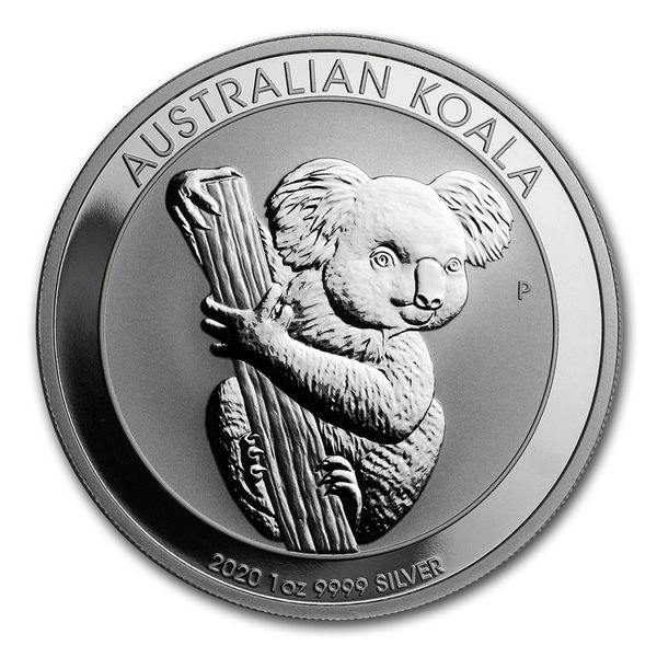 2020 Australian 1 oz 9999 Silver Koala Coin With Capsule