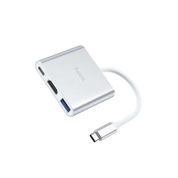 HOCO. Multi Hub Type-c to HDMI - USB 3.0 - PD Aluminum Alloy HB14 Adapter