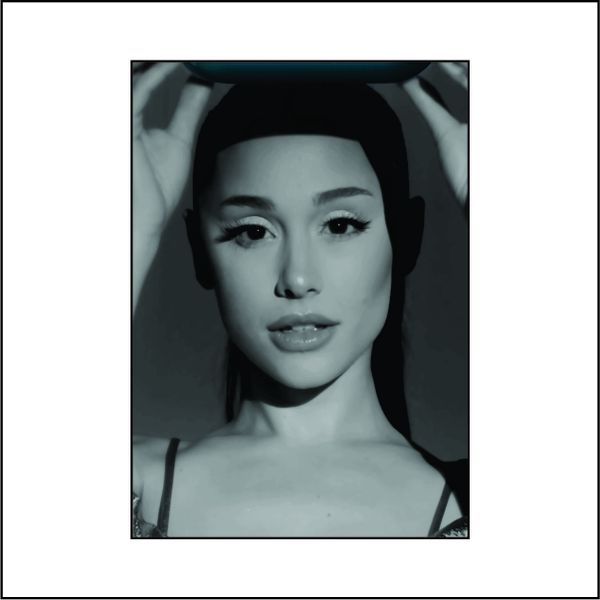 Ariana grande Portrait Black - A1 poster