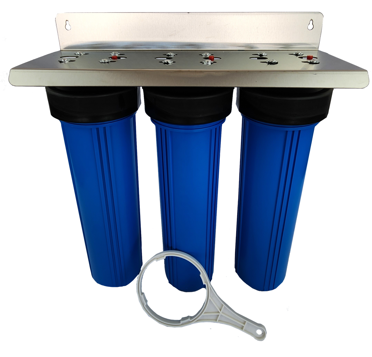 S/Steel 20Inch Big Blue Water Filter System For The Whole House