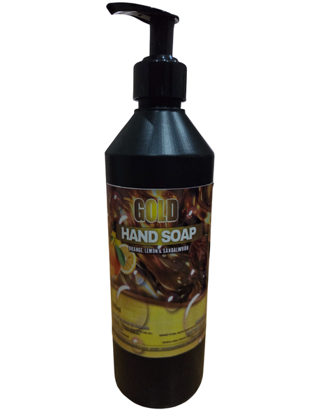 Gold Hand Soap - Sandalwood , Orange and Lemon - 500ml