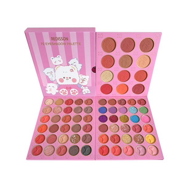 Portable Eye Makeup Kit - 72 Color 72 Eye Makeup Palette Highly Pigmented