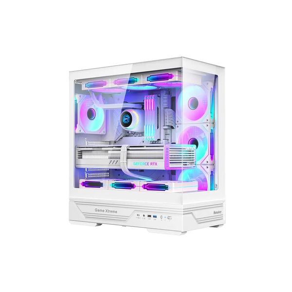 Huntkey GX760 Gaming White TG Case
