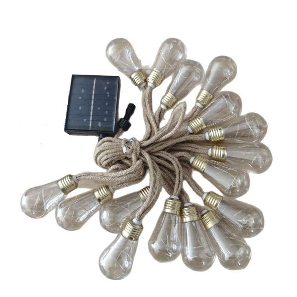 16-Bulb Solar LED Rope Lights