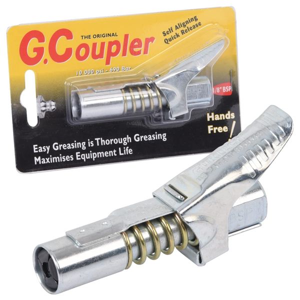G-Gun Grease Coupler Clip On Type 1/8 NPT