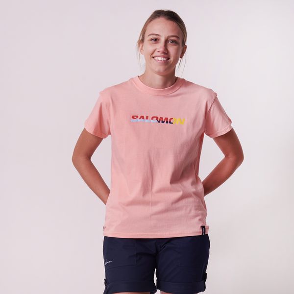 Salomon Women's Come And Play Short Sleeve T-Shirt - Murex Shell