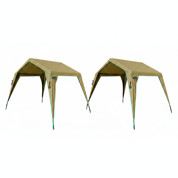 Kaufmann Compact Canvas Gazebo for Camping and Outdoor Events - 2 Pack