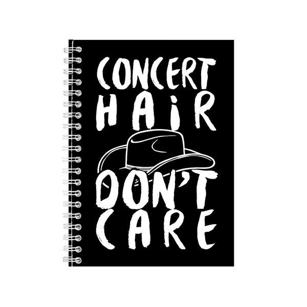 Concert Hair Don't Care Notebook Gift Idea Writing Book Notepad Pad 28