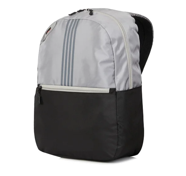 Meeco 2 Tone with stripe backpack BLACK/GREY