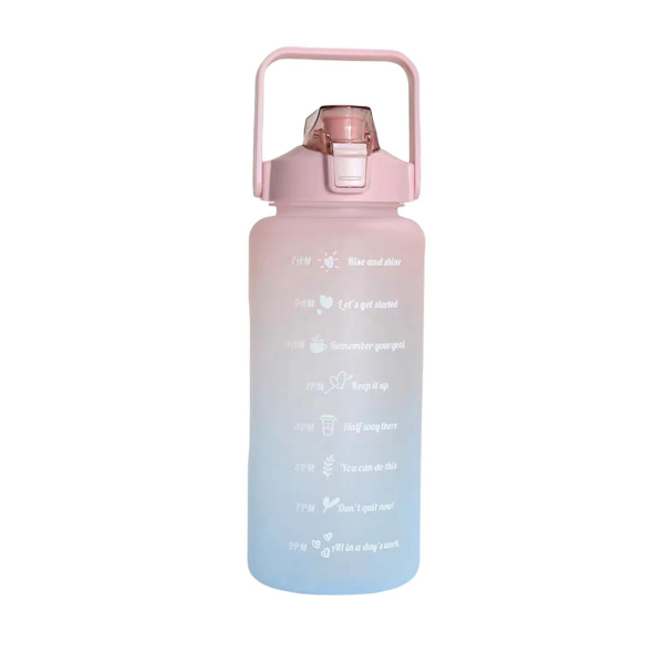 Frosted Portable Motivational Drinking Water Travel, Sport Bottle - 1.5 ...